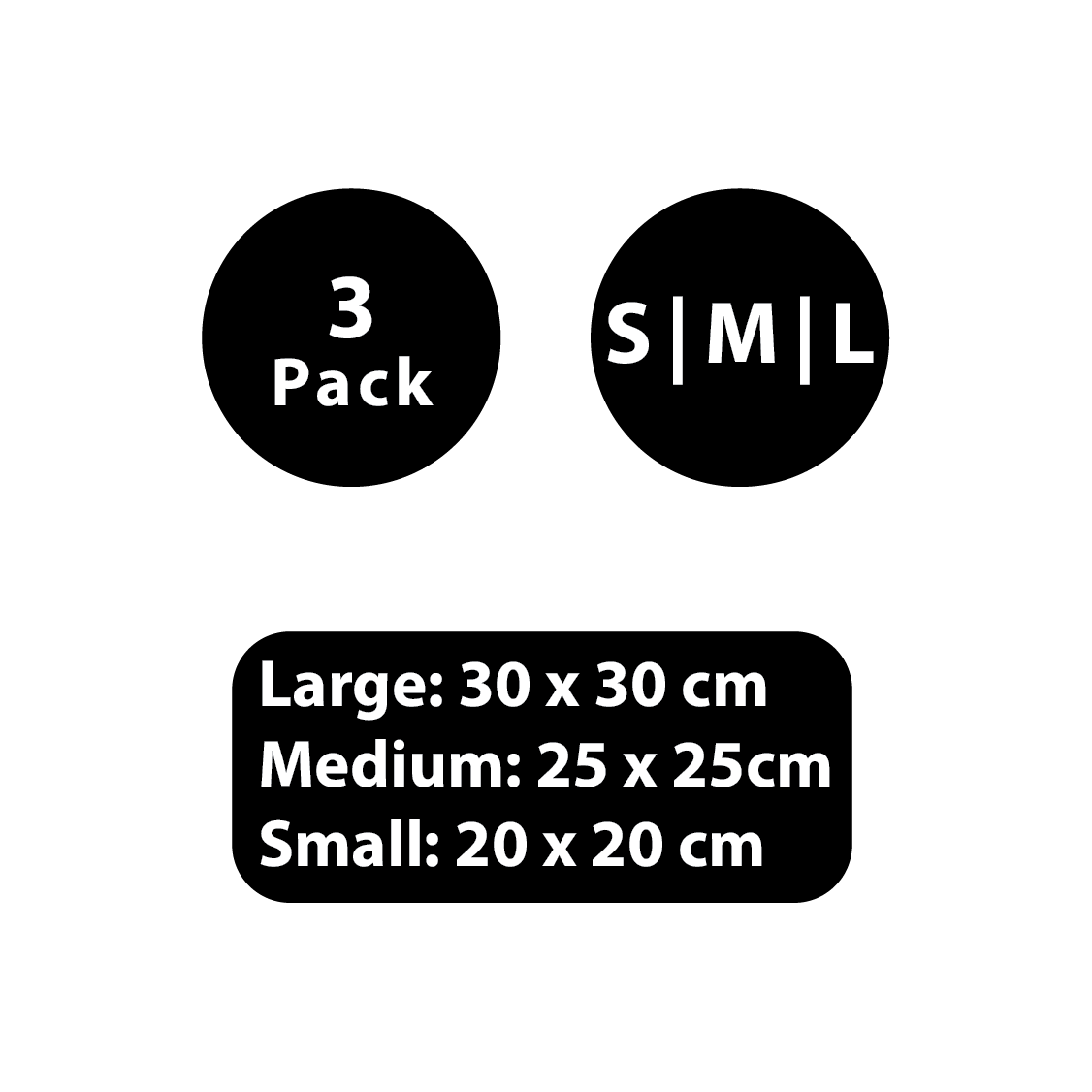 3 Pack (S|M|L)