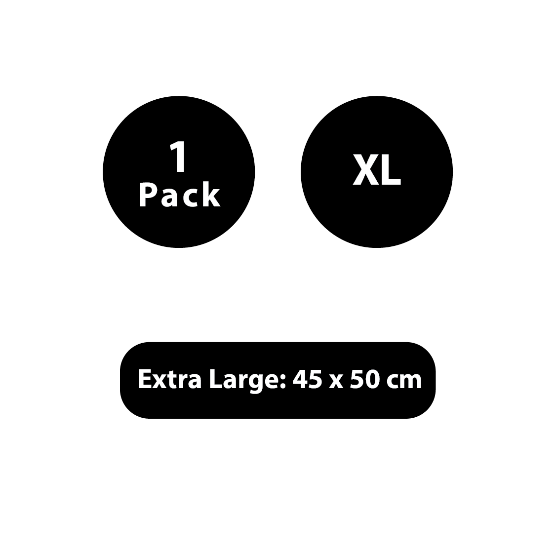 Extra Large (45cm x 50cm) - Single Pack