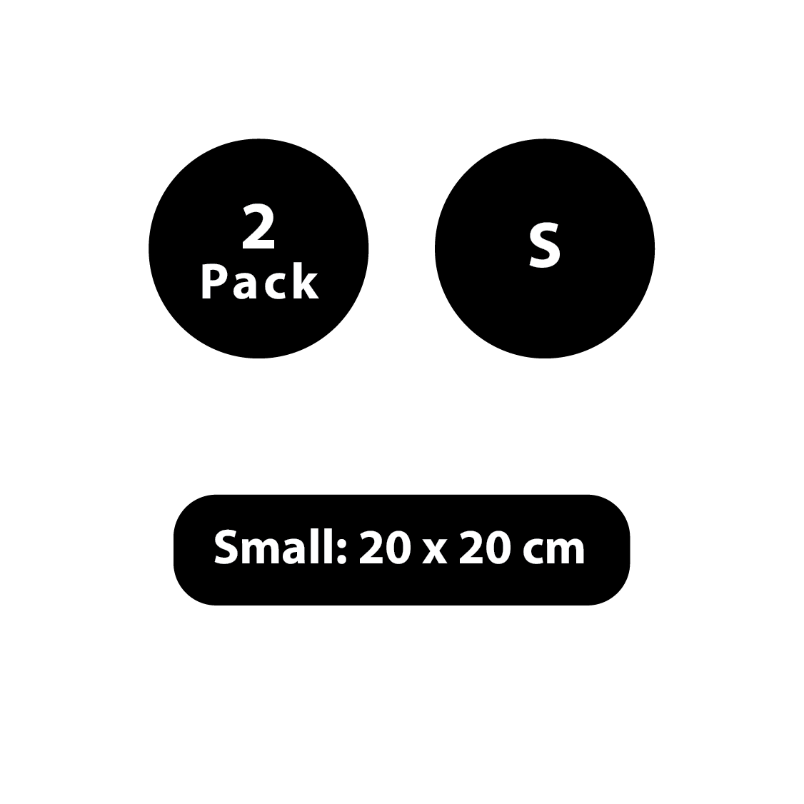 Small (20 x 20cm) - Pack of 2